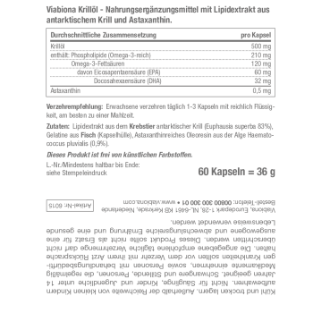 Original Viabiona Krillöl-Kapseln + Astaxanthin