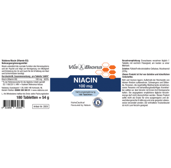 Vitamin B3 Niacin