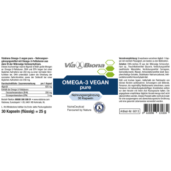 Omega-3 vegan pure aus Algenöl