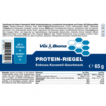 Protein-Riegel Erdnuss-Karamell